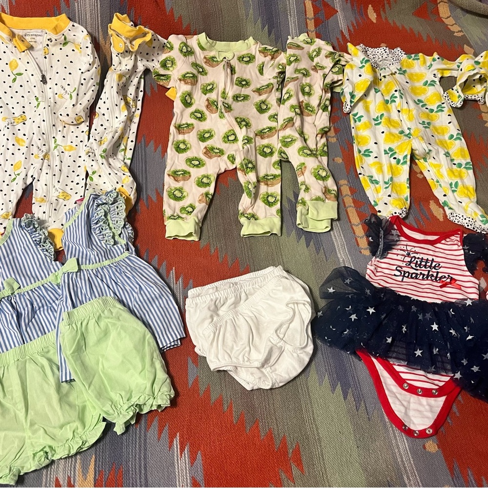 Baby Clothing Set with Patterns and Colors